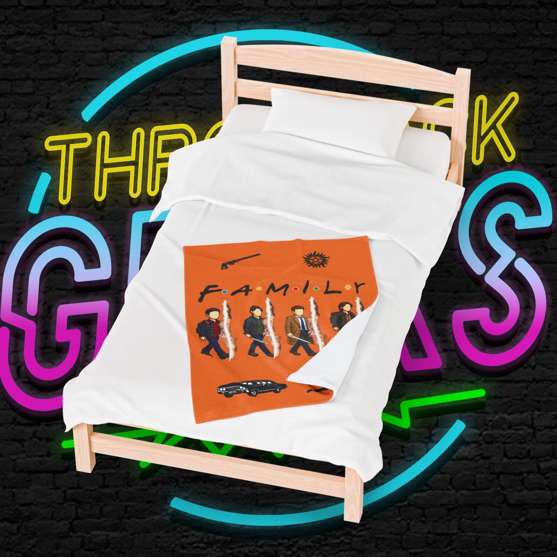 SPN Family Rift Travelers Blanket | Found Family Throw Blanket | Fan-Inspired TV Tribute | Crusta Blanket (30x40, 50x60, 60x80)