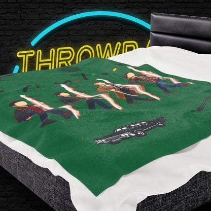 SPN Family Rift Travelers Blanket | Found Family Throw Blanket | Fan-Inspired TV Tribute | Dark Green Blanket (30x40, 50x60, 60x80)