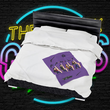 SPN Family Rift Travelers Blanket | Found Family Throw Blanket | Fan-Inspired TV Tribute | Light Purple Blanket (30x40, 50x60, 60x80)