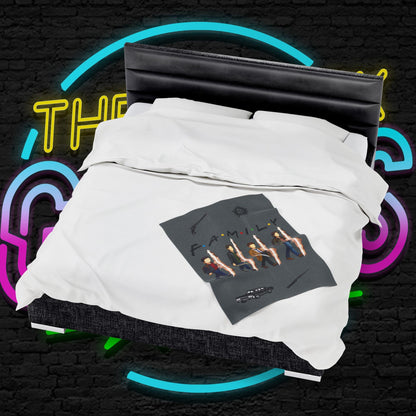 SPN Family Rift Travelers Blanket | Found Family Throw Blanket | Fan-Inspired TV Tribute | Dark Grey Blanket (30x40, 50x60, 60x80)