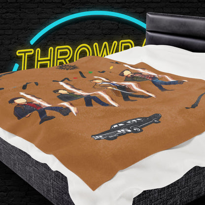 SPN Family Rift Travelers Blanket | Found Family Throw Blanket | Fan-Inspired TV Tribute | Light Brown Blanket (30x40, 50x60, 60x80)