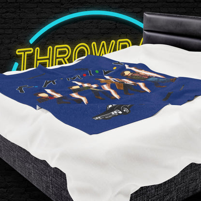 SPN Family Rift Travelers Blanket | Found Family Throw Blanket | Fan-Inspired TV Tribute | Dark Blue Blanket (30x40, 50x60, 60x80)