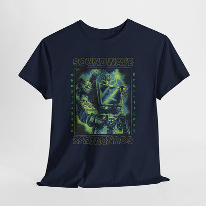 Vintage Soundwave Shirt | Retro Transformers Decepticon Tee | Distressed 80s Cartoon Robot T-Shirt