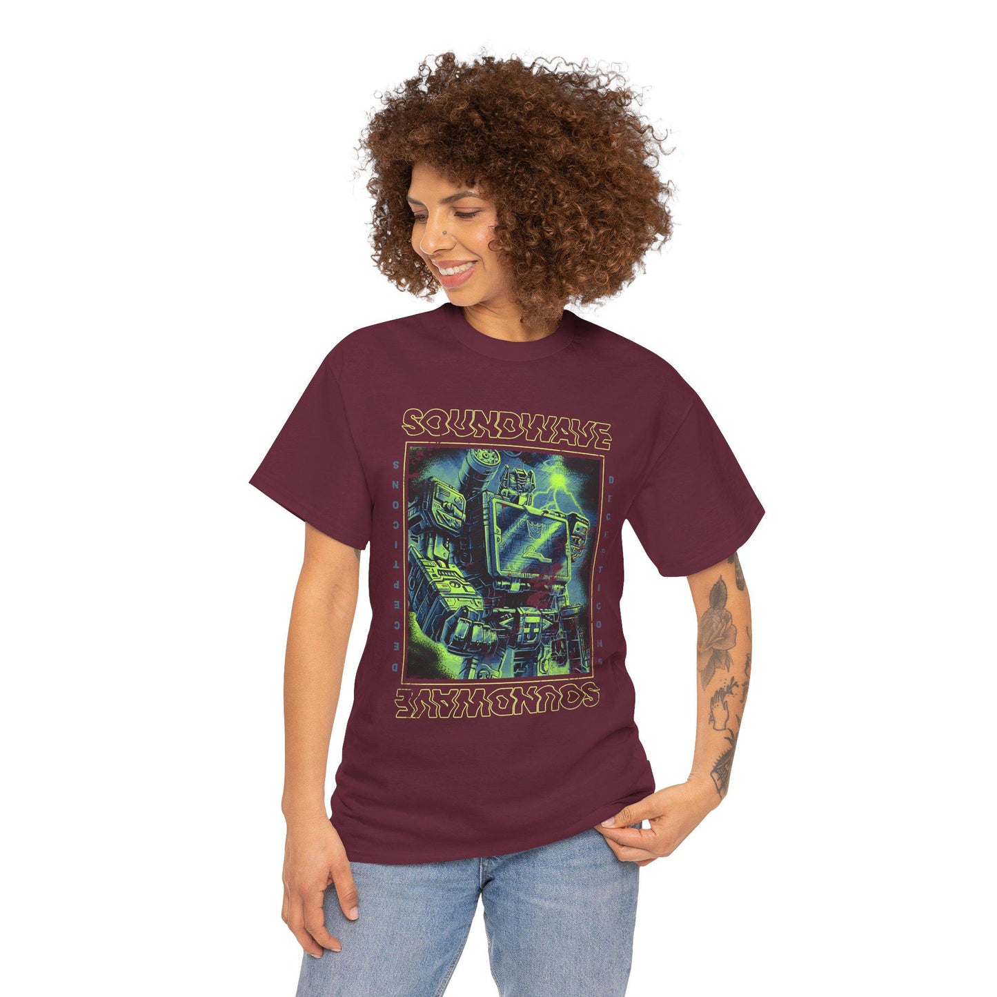 Vintage Soundwave Shirt | Retro Transformers Decepticon Tee | 80s Cartoon Robot T-Shirt