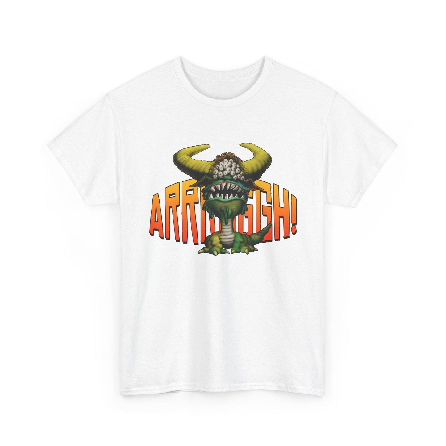 Cave Beast of Arrrgh T-Shirt | Retro Fantasy Monster Tee | Distressed Vintage Graphic Shirt