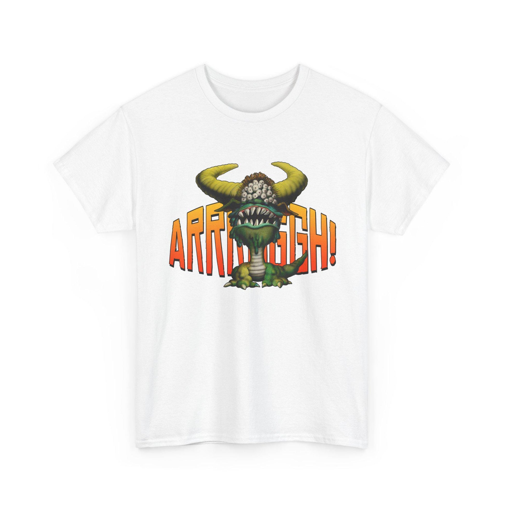 Cave Beast of Arrrgh T-Shirt | Retro Fantasy Monster Tee | Distressed Vintage Graphic Shirt