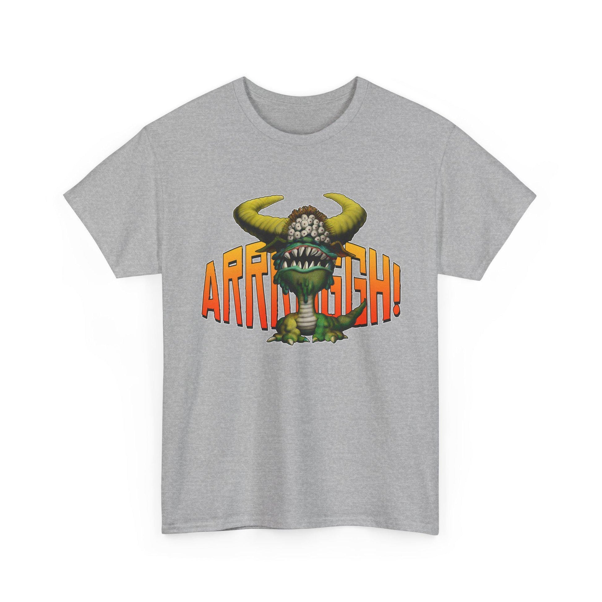Cave Beast of Arrrgh T-Shirt | Retro Fantasy Monster Tee | Distressed Vintage Graphic Shirt
