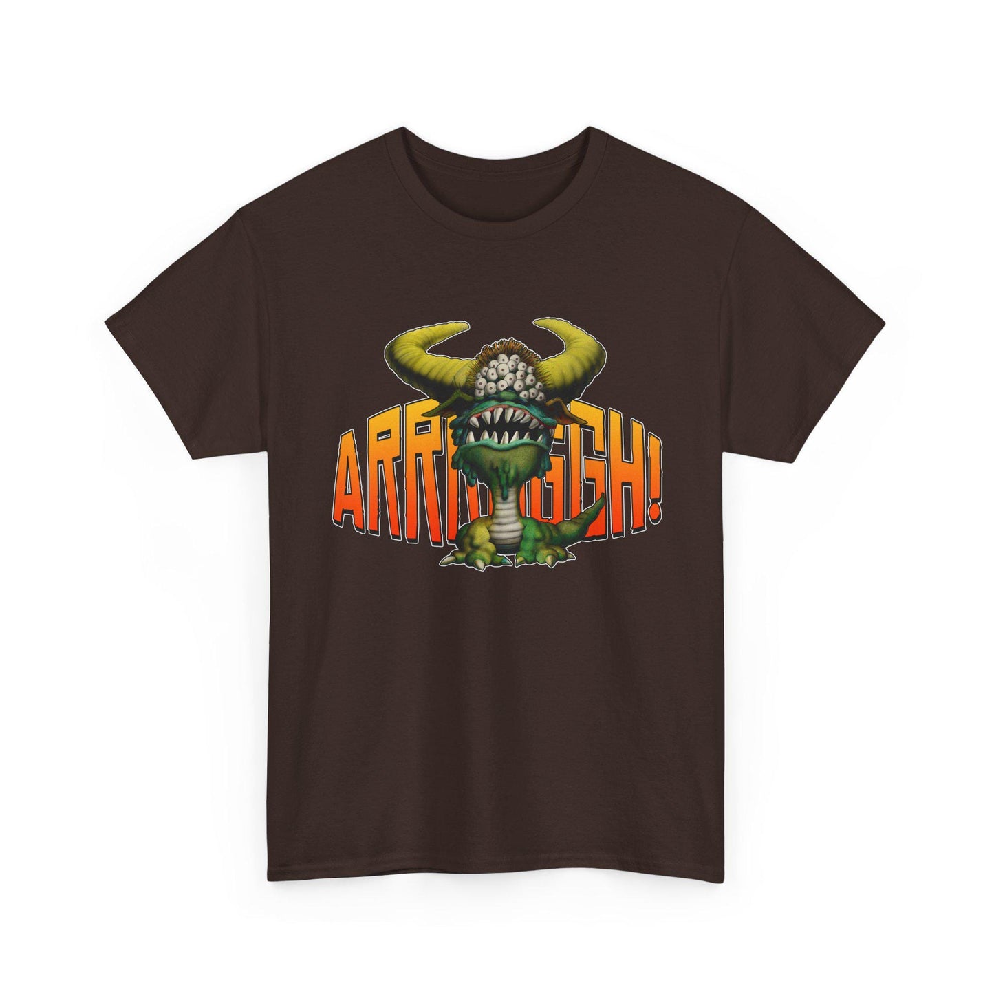 Cave Beast of Arrrgh T-Shirt | Retro Fantasy Monster Tee | Distressed Vintage Graphic Shirt
