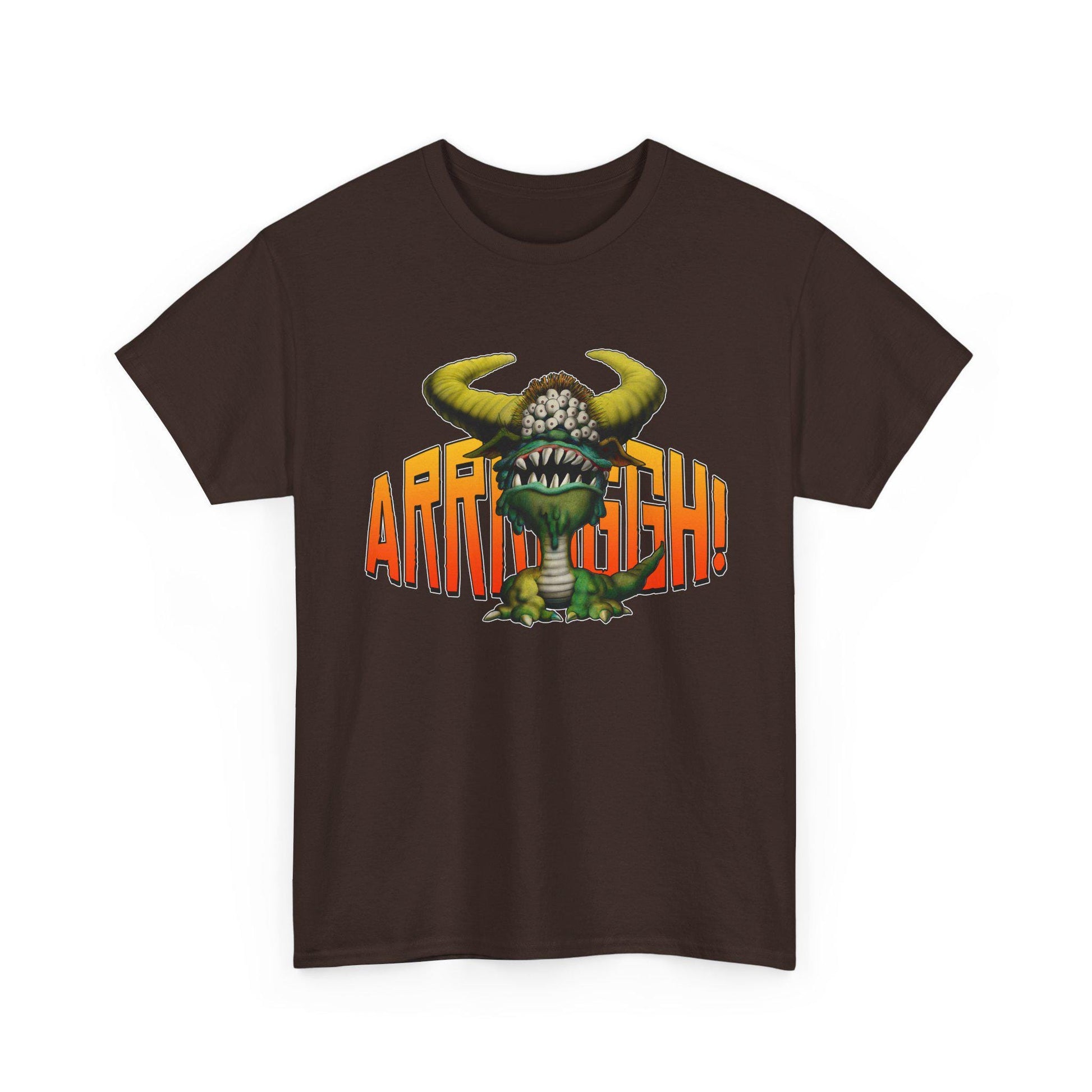 Cave Beast of Arrrgh T-Shirt | Retro Fantasy Monster Tee | Distressed Vintage Graphic Shirt