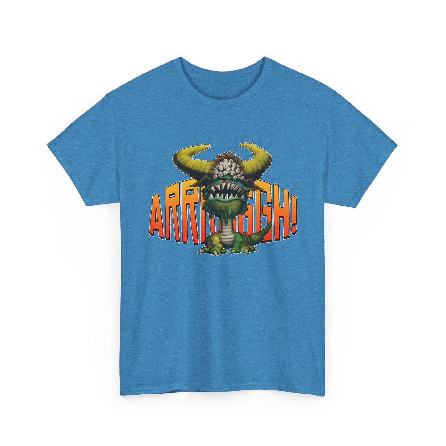 Cave Beast of Arrrgh T-Shirt | Retro Fantasy Monster Tee | Distressed Vintage Graphic Shirt
