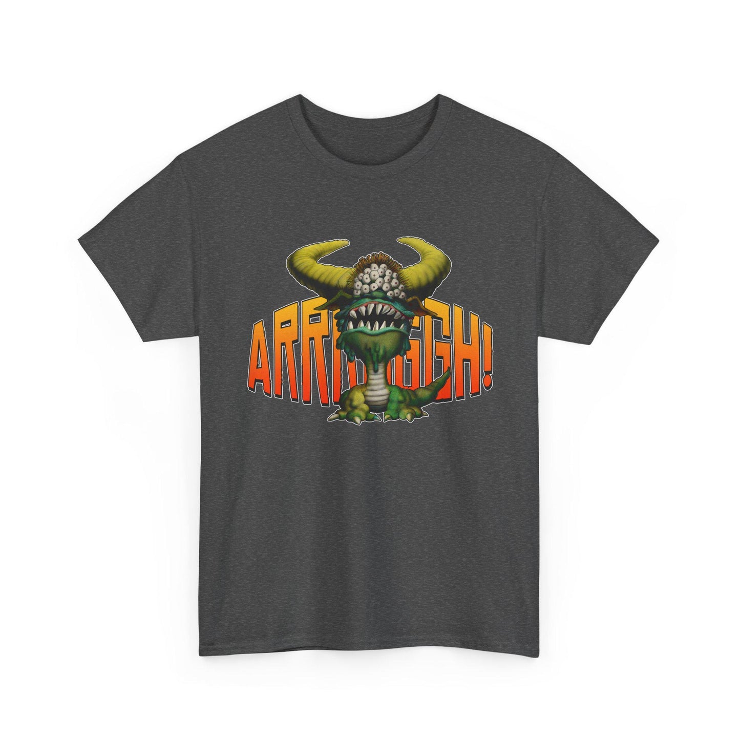 Cave Beast of Arrrgh T-Shirt | Retro Fantasy Monster Tee | Distressed Vintage Graphic Shirt