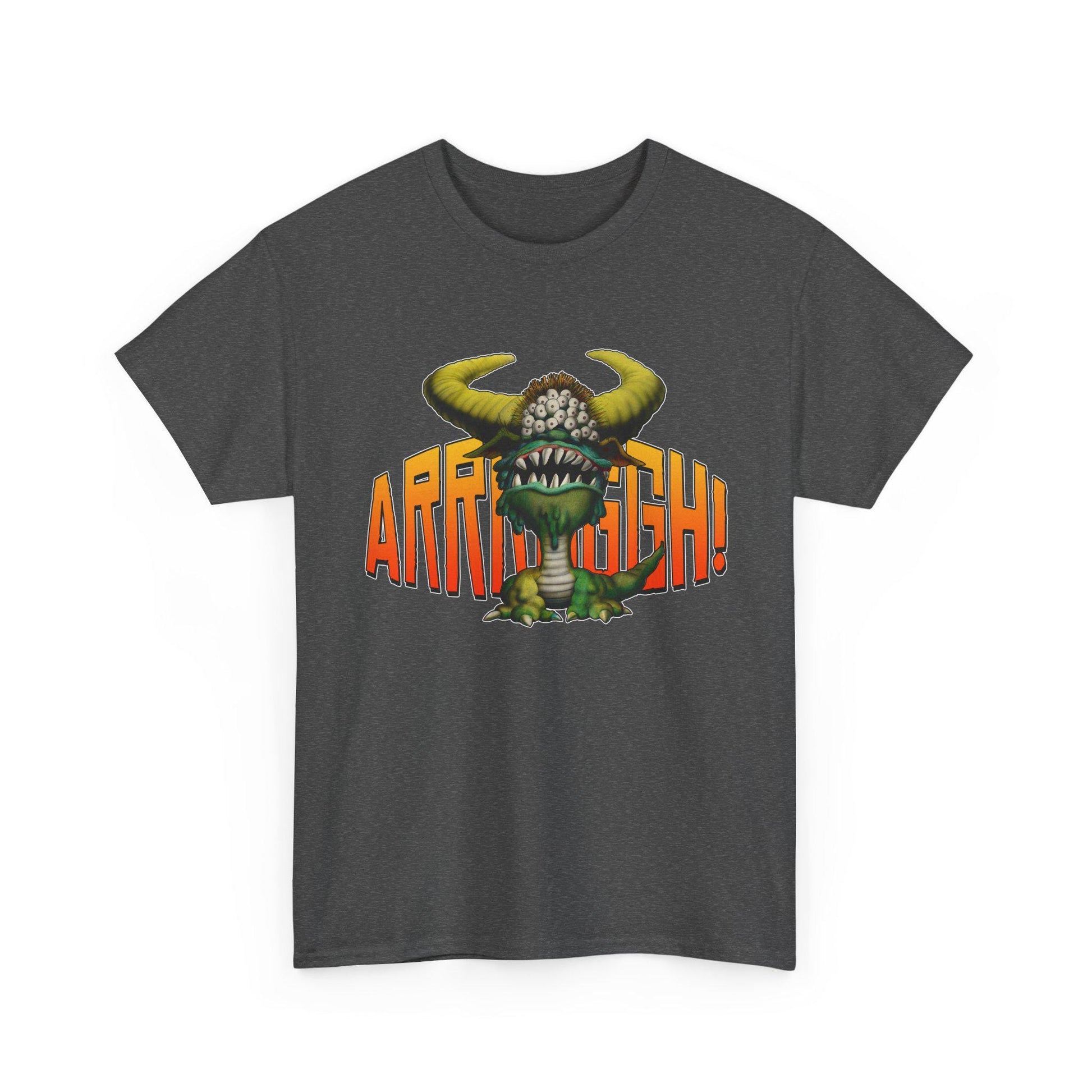 Cave Beast of Arrrgh T-Shirt | Retro Fantasy Monster Tee | Distressed Vintage Graphic Shirt