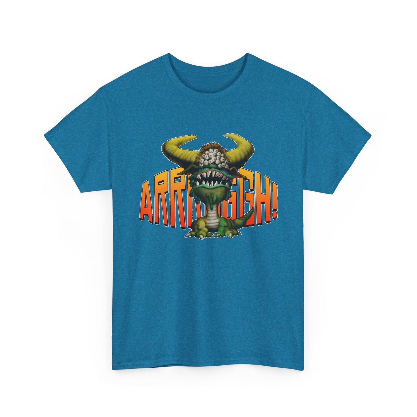 Cave Beast of Arrrgh T-Shirt | Retro Fantasy Monster Tee | Distressed Vintage Graphic Shirt