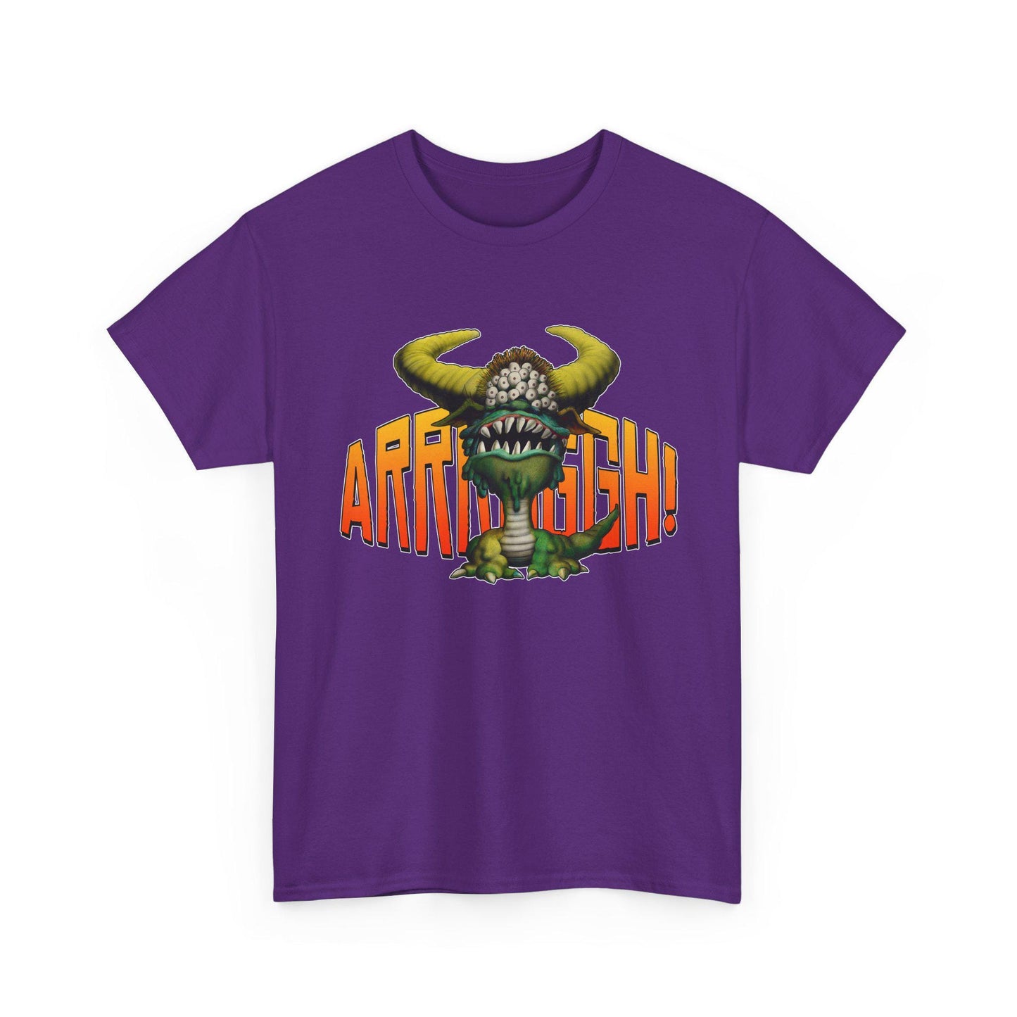 Cave Beast of Arrrgh T-Shirt | Retro Fantasy Monster Tee | Distressed Vintage Graphic Shirt