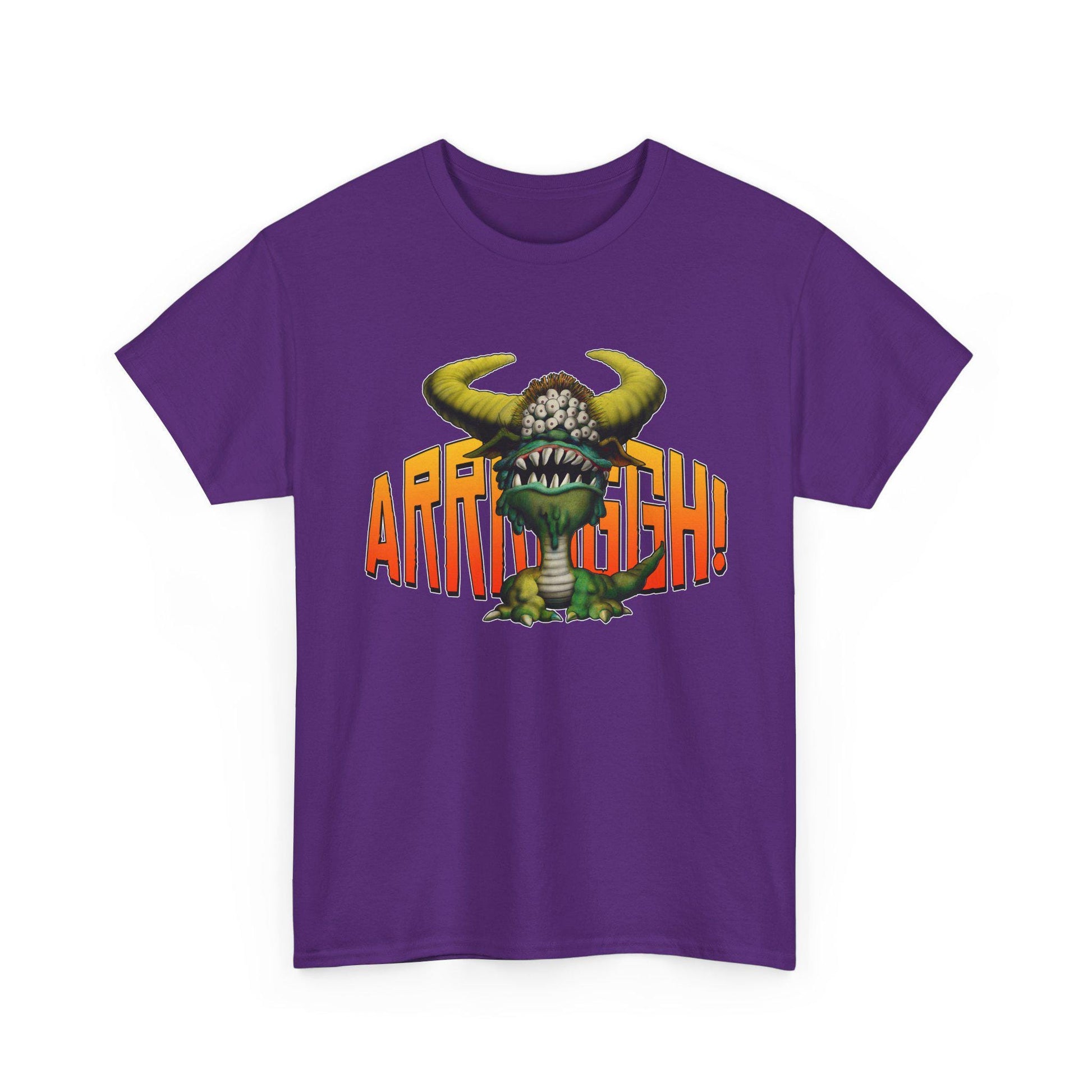 Cave Beast of Arrrgh T-Shirt | Retro Fantasy Monster Tee | Distressed Vintage Graphic Shirt