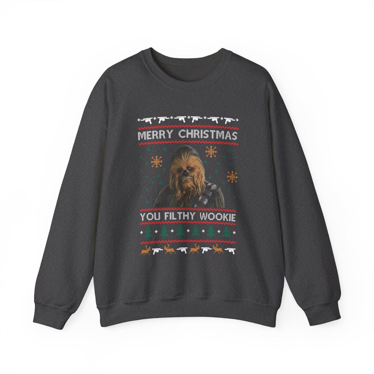 Chewbacca Christmas Sweatshirt | Wookiee Ugly Christmas Sweater | Star Wars Parody Holiday