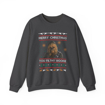 Chewbacca Christmas Sweatshirt | Wookiee Ugly Christmas Sweater | Star Wars Parody Holiday
