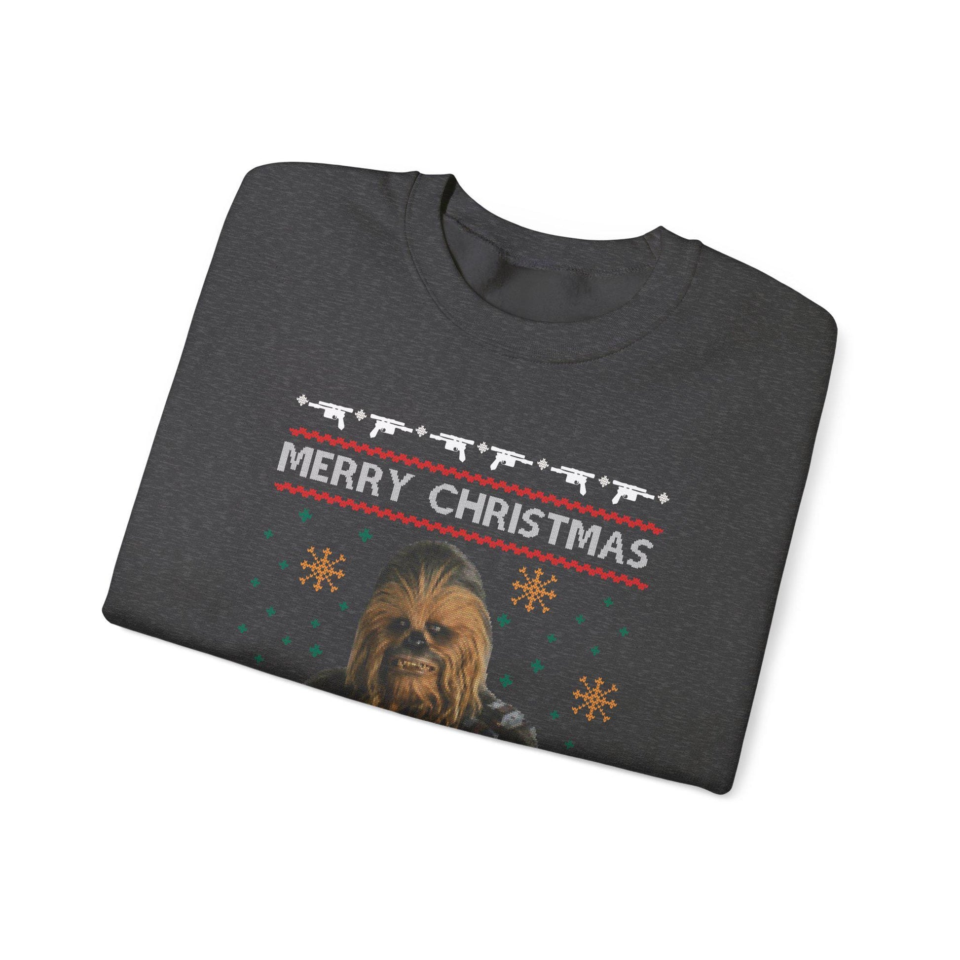 Chewbacca Christmas Sweatshirt | Wookiee Ugly Christmas Sweater | Star Wars Parody Holiday