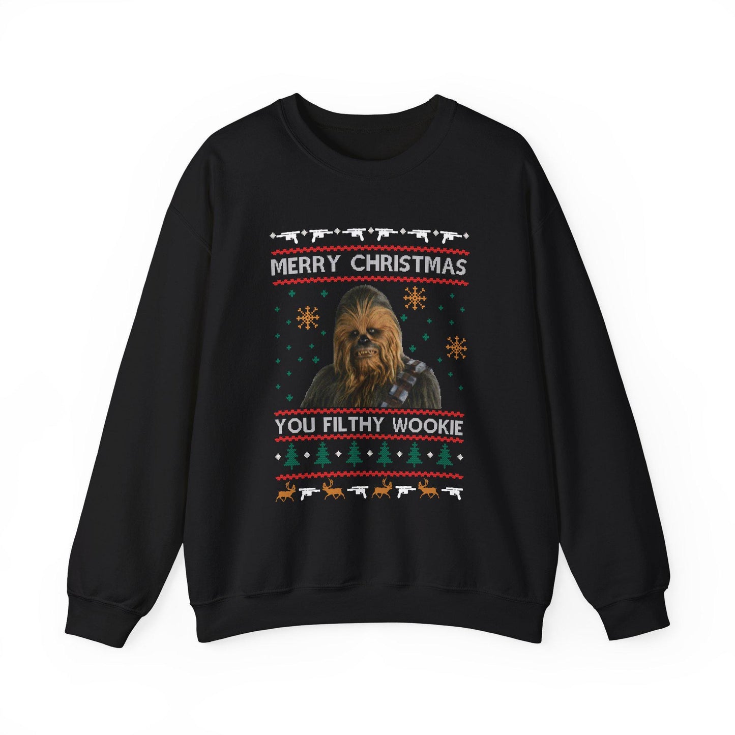 Chewbacca Christmas Sweatshirt | Wookiee Ugly Christmas Sweater | Star Wars Parody Holiday