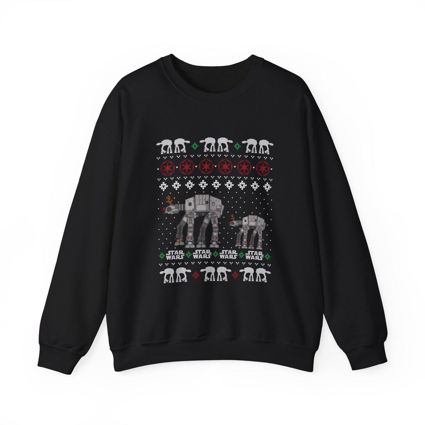 Imperial Walker Christmas Sweatshirt | Ugly Sci Fi Holiday Sweater | Retro Fan Art Christmas Shirt