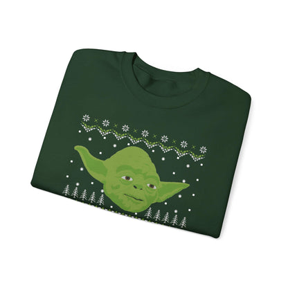 Yoda Christmas Sweatshirt | Season It Is Jolly To Be | Star Wars Ugly Christmas Sweater