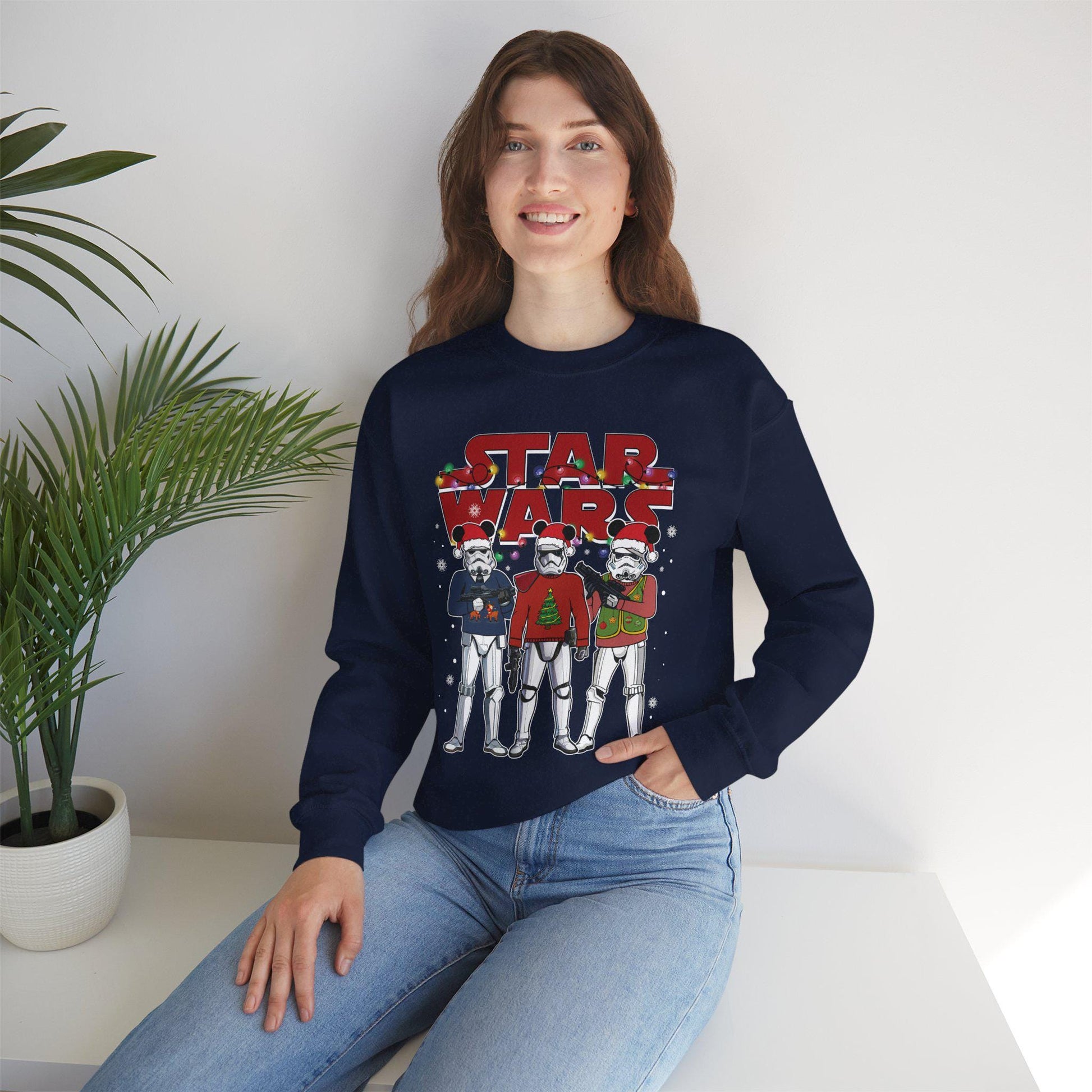 Stormtrooper Ugly Christmas Sweatshirt | Star Wars Holiday Sweater | Funny Stormtroopers Xmas Shirt