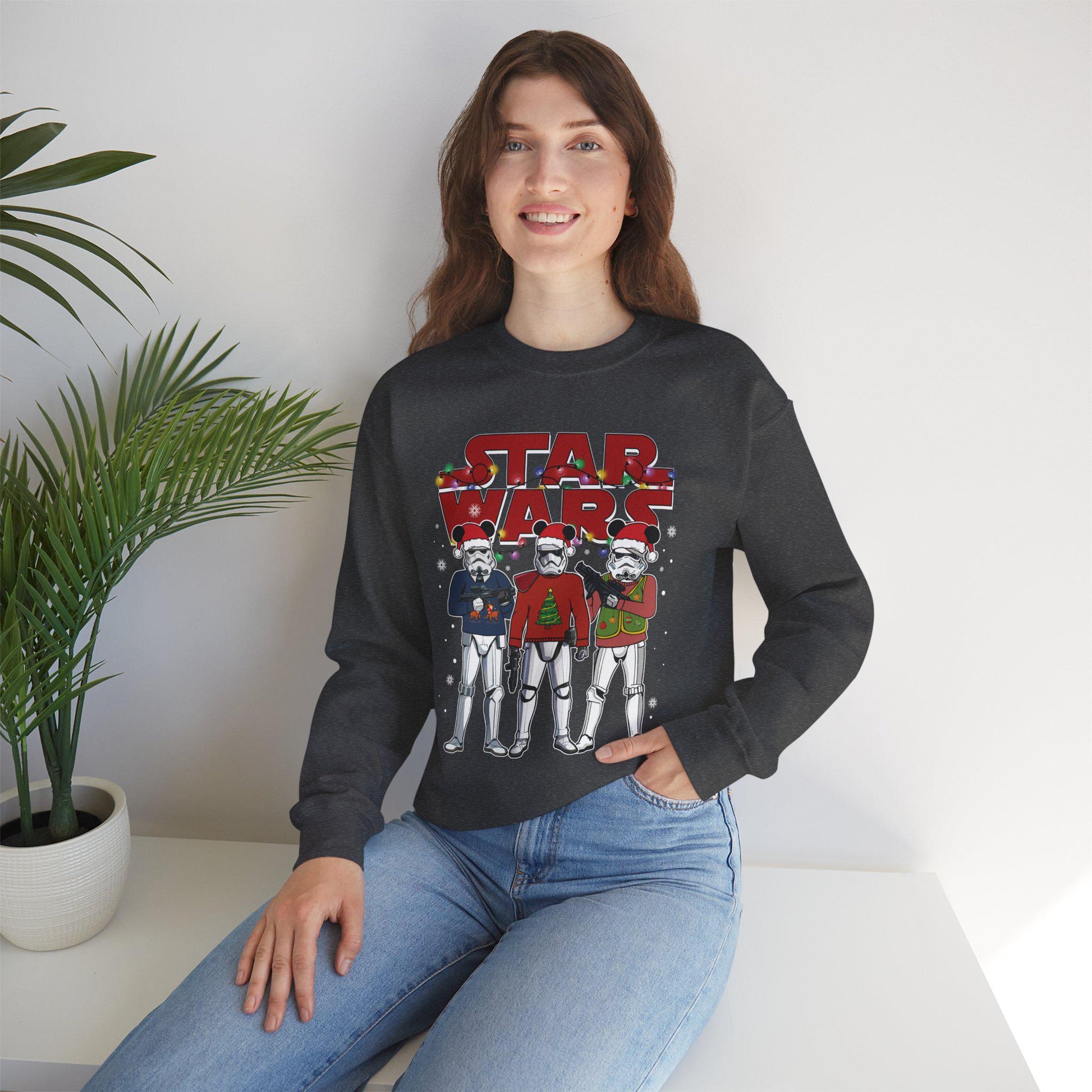 Stormtrooper Ugly Christmas Sweatshirt | Star Wars Holiday Sweater | Funny Stormtroopers Xmas Shirt