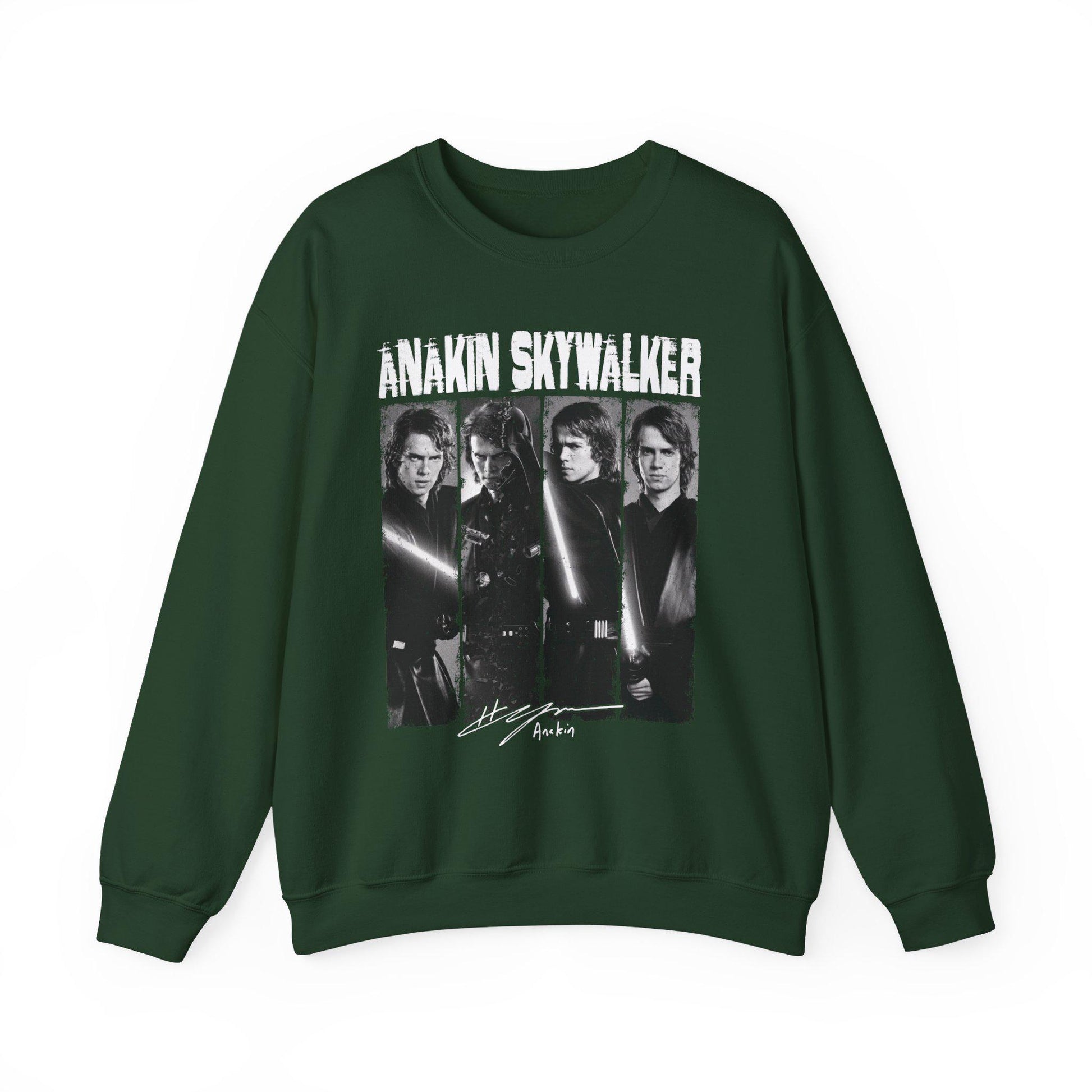 Anakin Skywalker Vintage Sweatshirt | Retro Star Wars Prequel Crewneck | Dark Side Jedi Fan Unisex Pullover