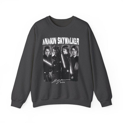 Anakin Skywalker Vintage Sweatshirt | Retro Star Wars Prequel Crewneck | Dark Side Jedi Fan Unisex Pullover