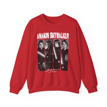 Anakin Skywalker Vintage Sweatshirt | Retro Star Wars Prequel Crewneck | Dark Side Jedi Fan Unisex Pullover