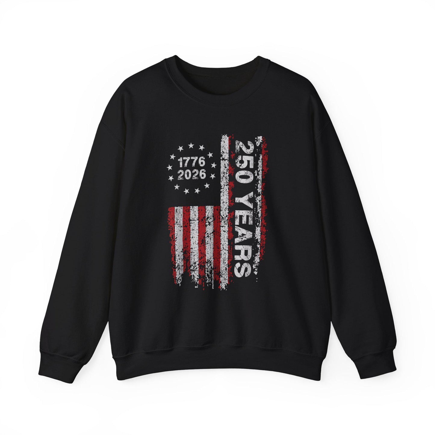 250th Anniversary Sweatshirt | 1776 2026 Patriotic Crewneck | Vintage USA Flag Pullover | America 250 Years Gift