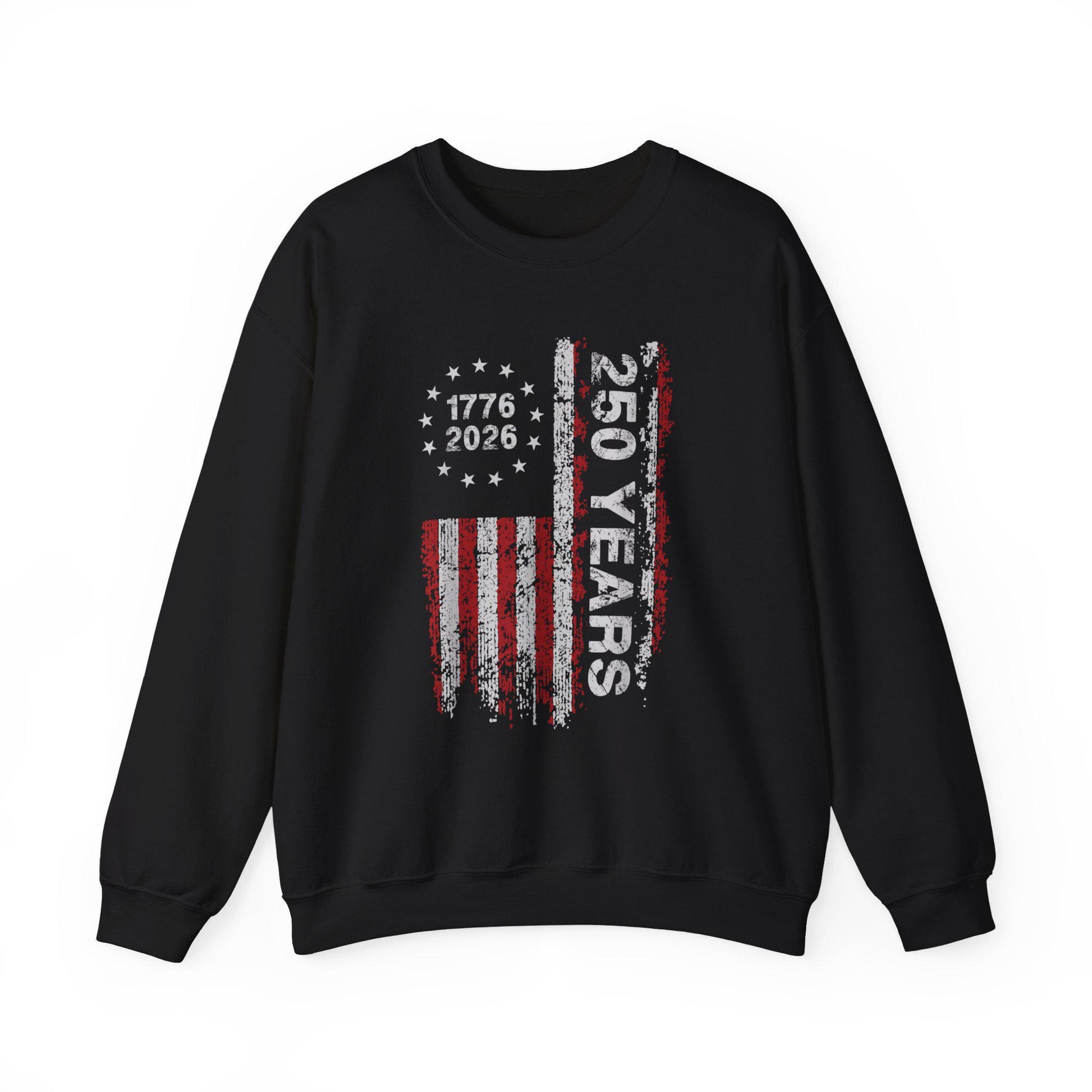 250th Anniversary Sweatshirt | 1776 2026 Patriotic Crewneck | Vintage USA Flag Pullover | America 250 Years Gift