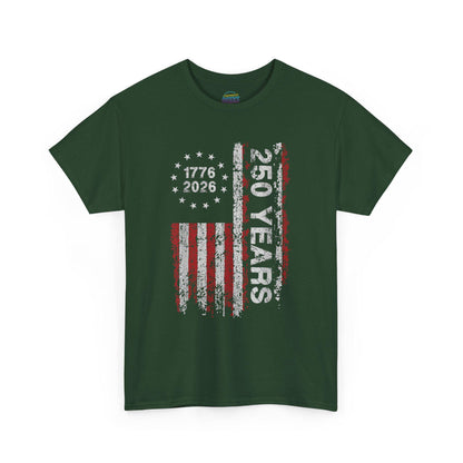 250th Anniversary Shirt | 1776 2026 Patriotic T Shirt | Vintage USA Flag Tee | America 250 Years Gift