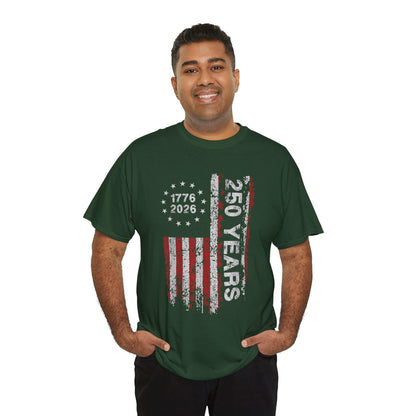 250th Anniversary Shirt | 1776 2026 Patriotic T Shirt | Vintage USA Flag Tee | America 250 Years Gift