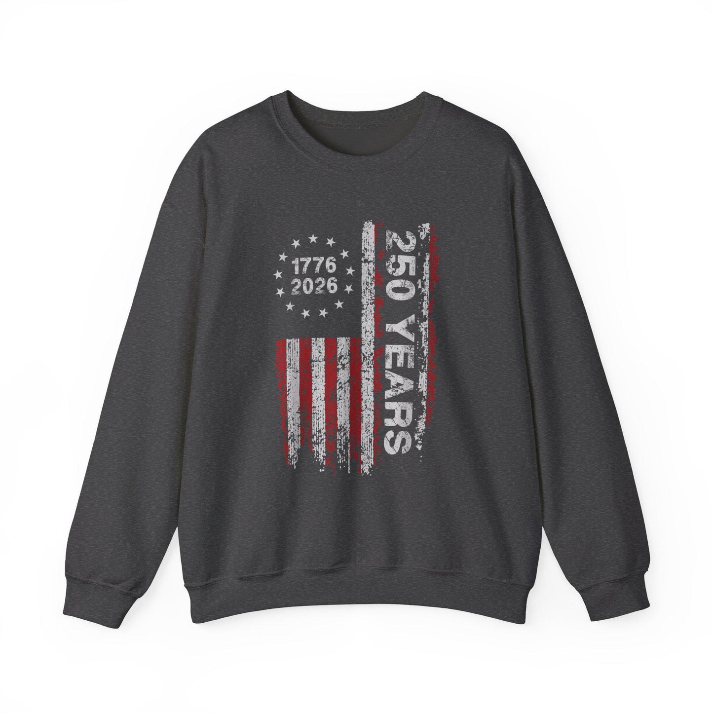 250th Anniversary Sweatshirt | 1776 2026 Patriotic Crewneck | Vintage USA Flag Pullover | America 250 Years Gift