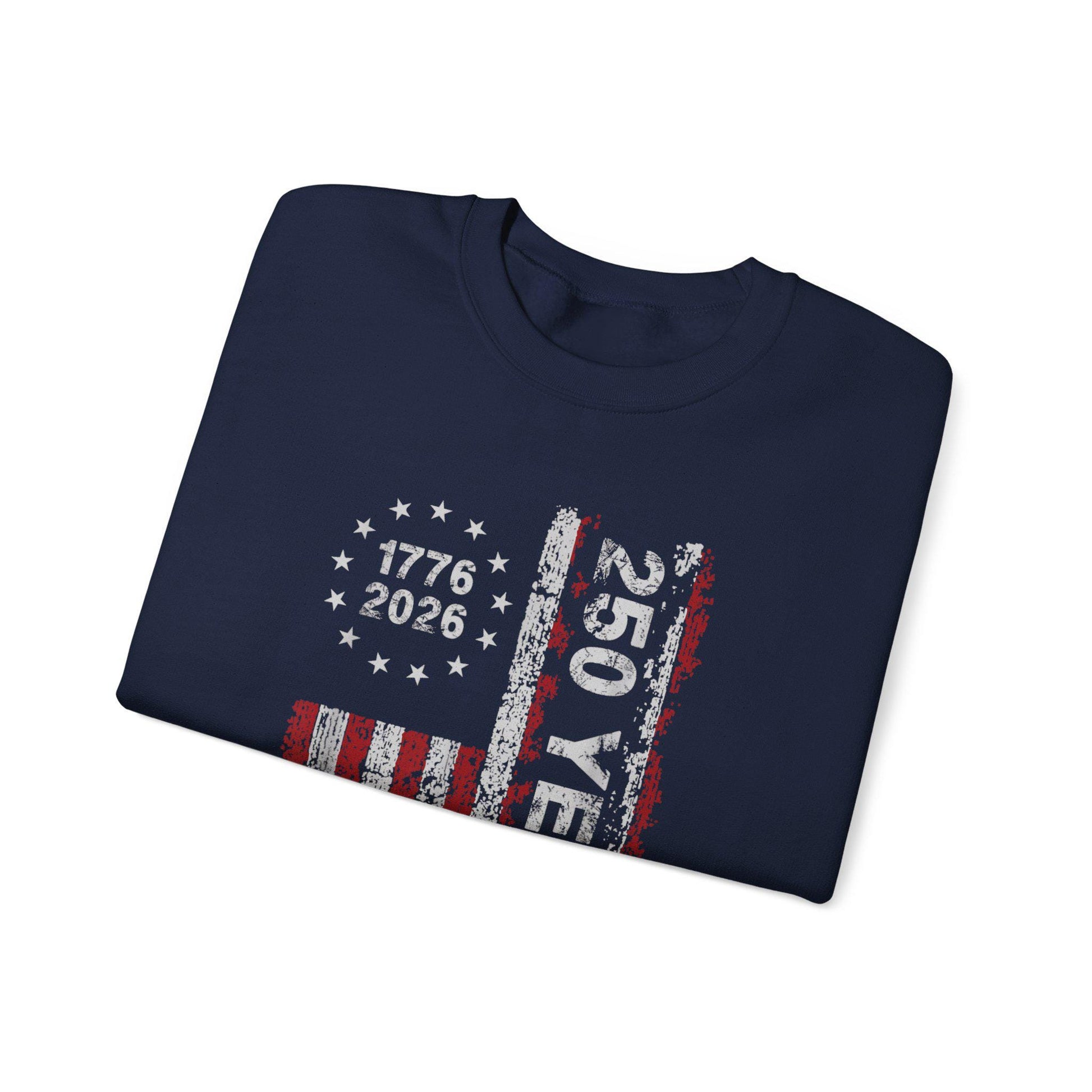 250th Anniversary Sweatshirt | 1776 2026 Patriotic Crewneck | Vintage USA Flag Pullover | America 250 Years Gift