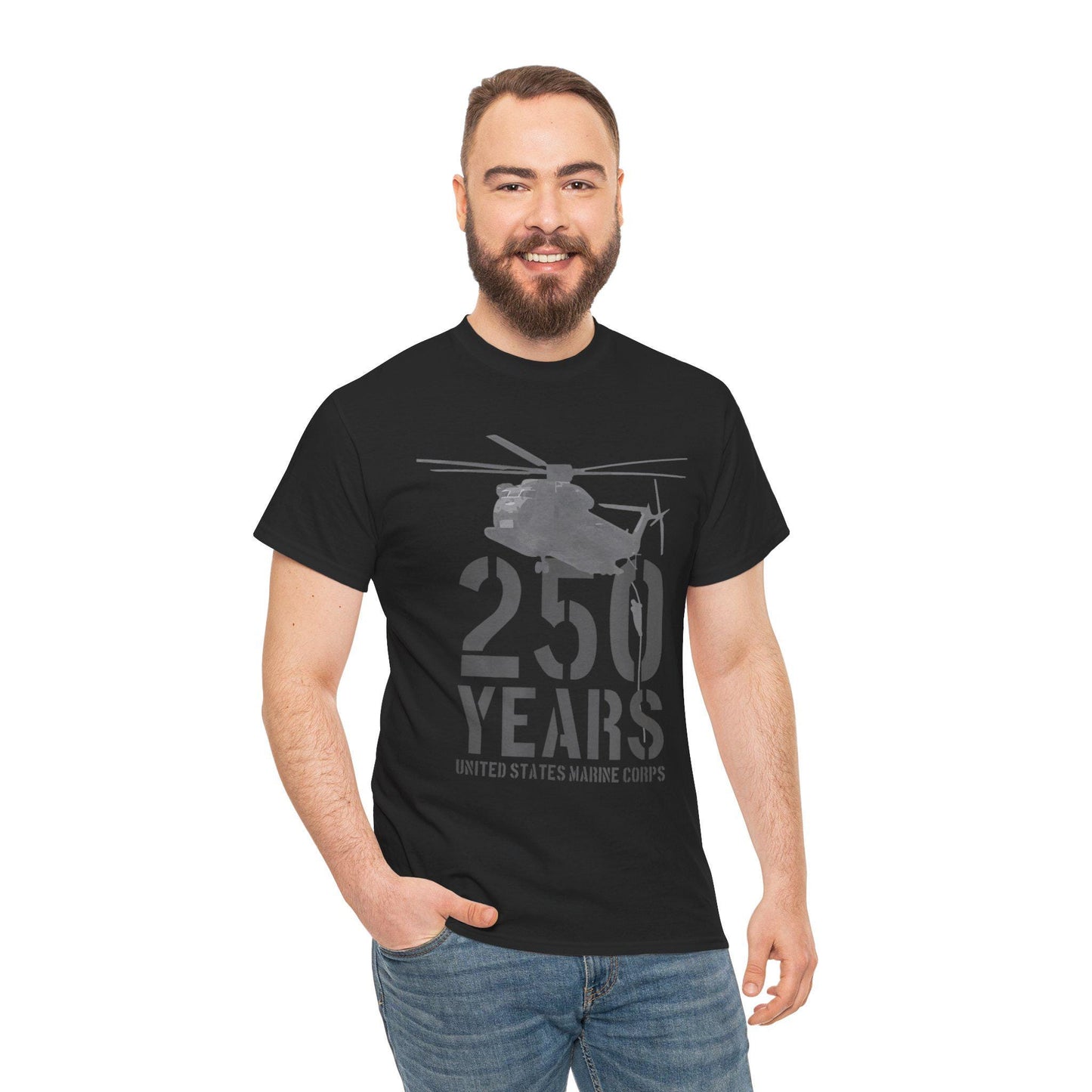 250 Years Military Tee | Helicopter Graphic Shirt | 250th Anniversary Design | Veteran Gift