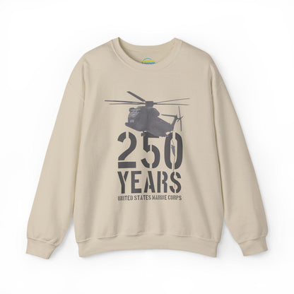 250 Years Military Sweatshirt | Helicopter Crewneck Pullover | 250th Anniversary Design | Veteran Gift