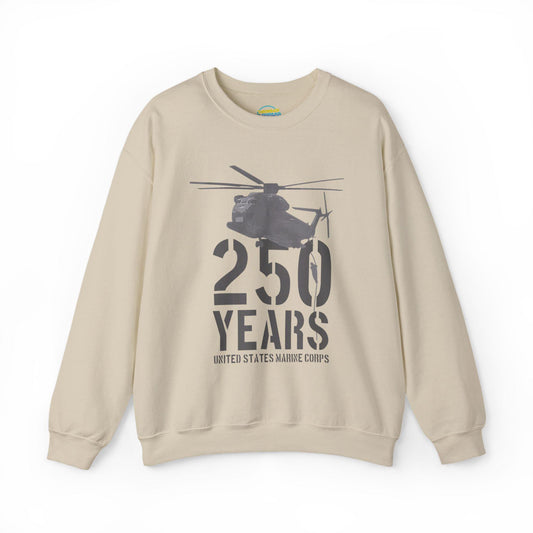 250 Years Military Sweatshirt | Helicopter Crewneck Pullover | 250th Anniversary Design | Veteran Gift