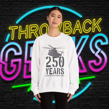 250 Years Military Sweatshirt | Helicopter Crewneck Pullover | 250th Anniversary Design | Veteran Gift