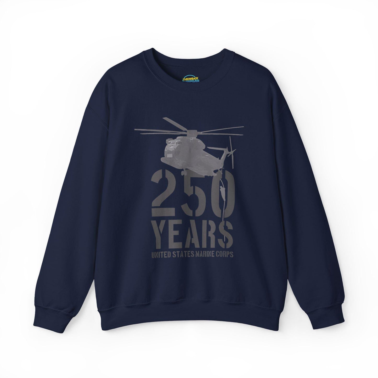 250 Years Military Sweatshirt | Helicopter Crewneck Pullover | 250th Anniversary Design | Veteran Gift