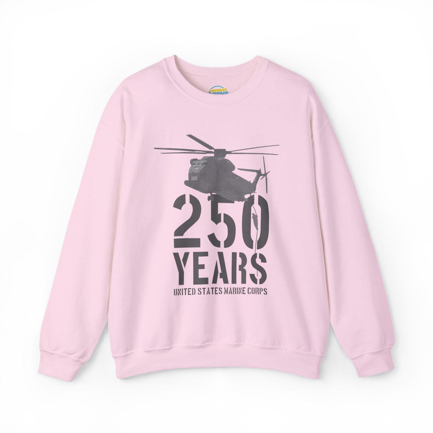 250 Years Military Sweatshirt | Helicopter Crewneck Pullover | 250th Anniversary Design | Veteran Gift