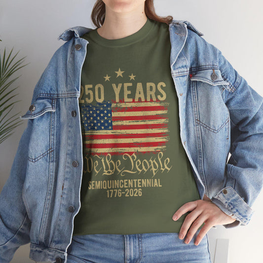 USA 250 Years Shirt | We The People Flag Tee | Semiquincentennial 1776 2026 | Patriotic Gift