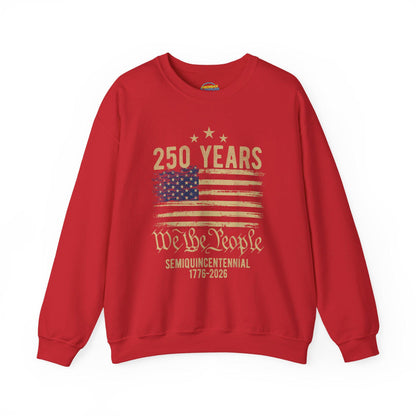 USA 250 Years Sweatshirt | We The People Flag Crewneck | Semiquincentennial 1776 2026 | Patriotic Gift
