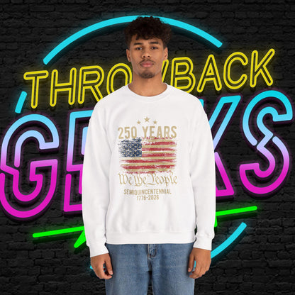 USA 250 Years Sweatshirt | We The People Flag Crewneck | Semiquincentennial 1776 2026 | Patriotic Gift