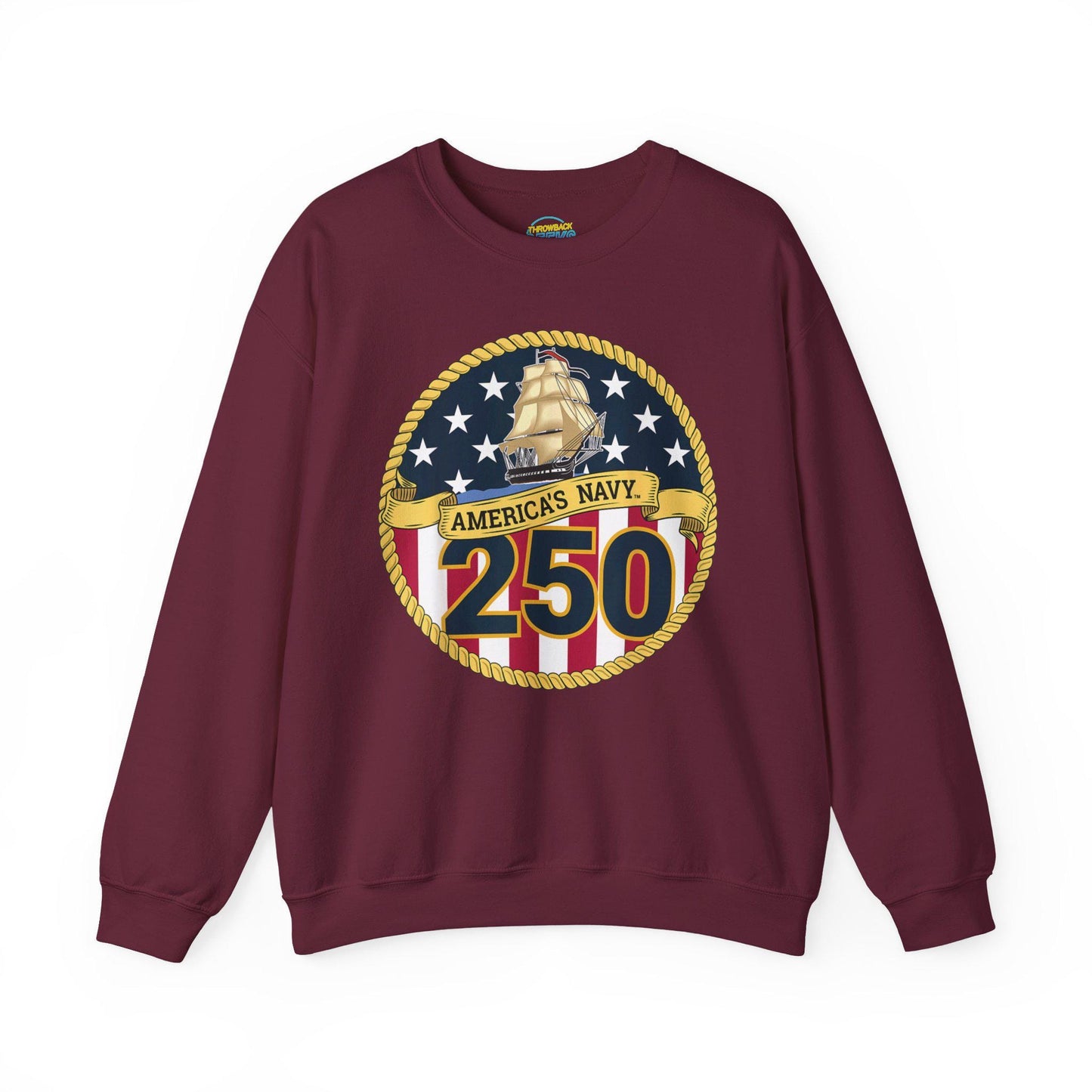 Americas Navy 250 Sweatshirt | Patriotic Crewneck | Navy Anniversary Pullover | Military Pride Gift