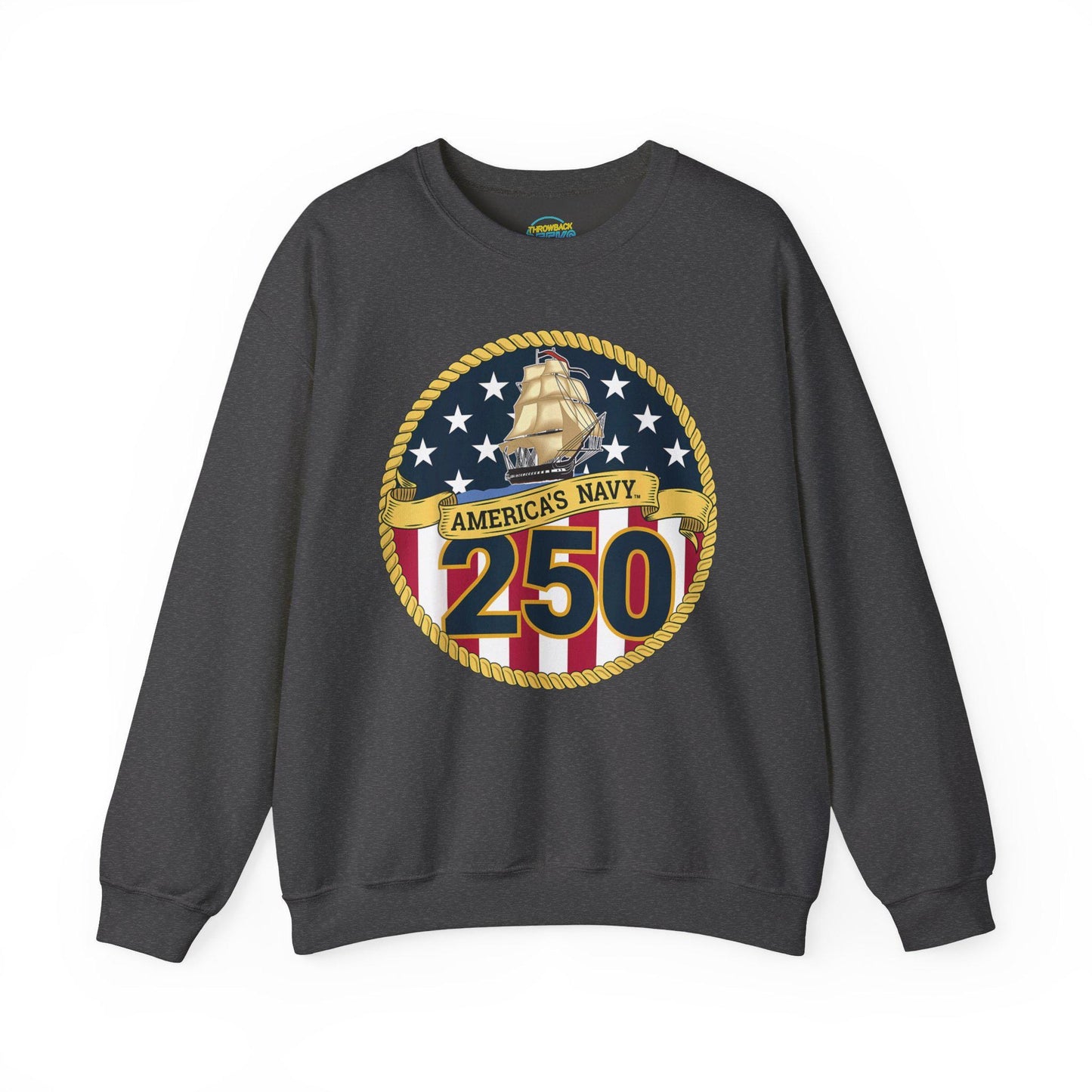 Americas Navy 250 Sweatshirt | Patriotic Crewneck | Navy Anniversary Pullover | Military Pride Gift