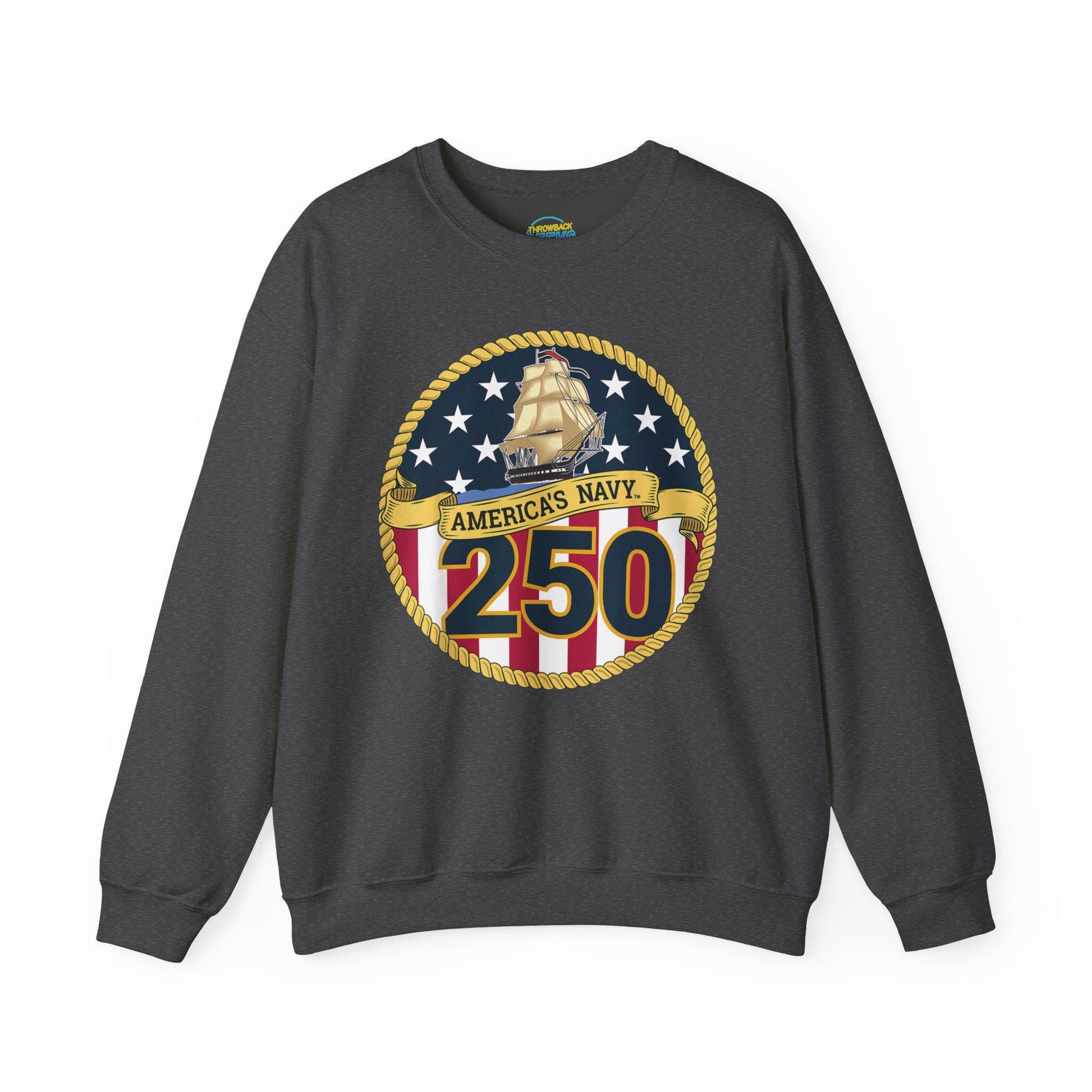 Americas Navy 250 Sweatshirt | Patriotic Crewneck | Navy Anniversary Pullover | Military Pride Gift