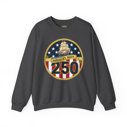 Americas Navy 250 Sweatshirt | Patriotic Crewneck | Navy Anniversary Pullover | Military Pride Gift
