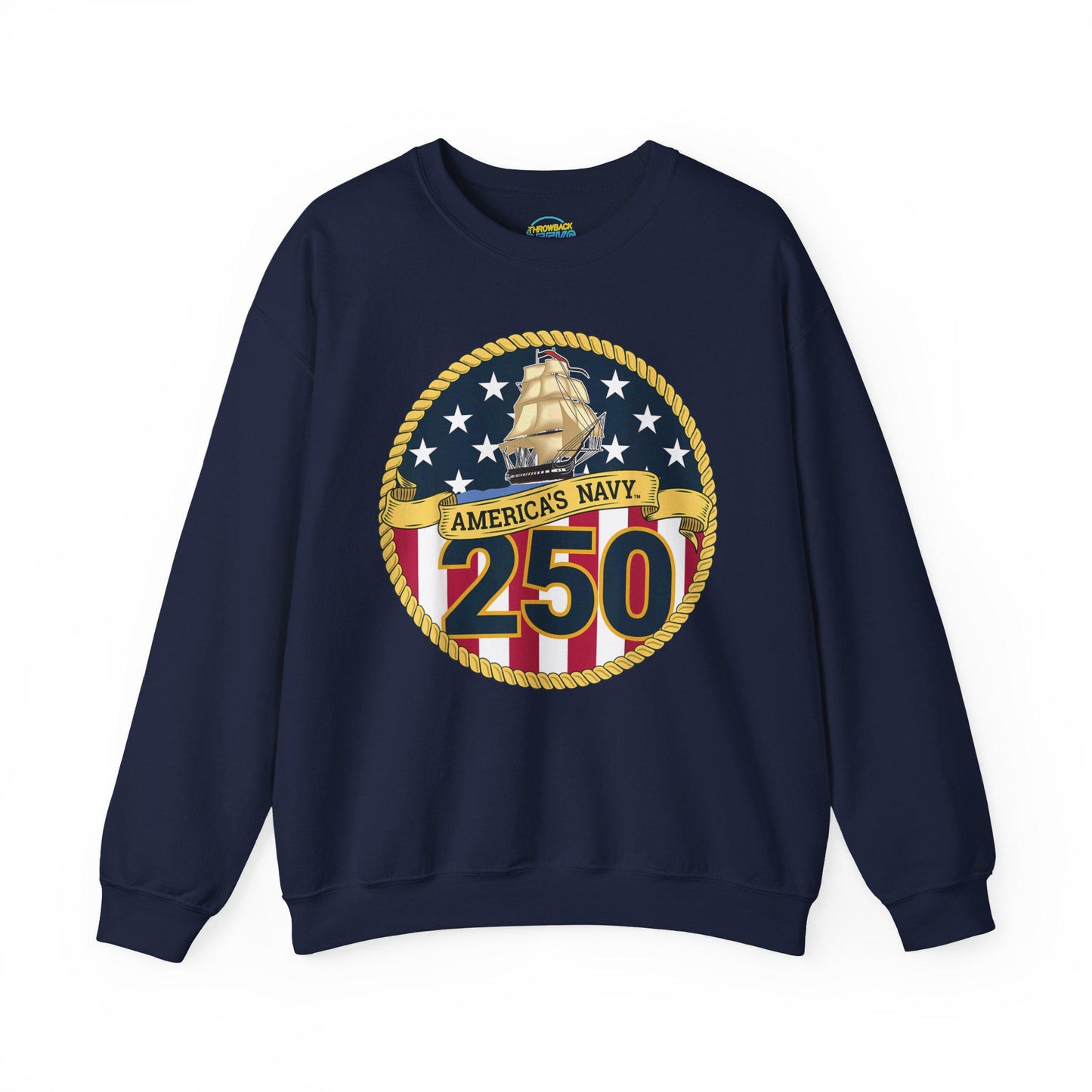 Americas Navy 250 Sweatshirt | Patriotic Crewneck | Navy Anniversary Pullover | Military Pride Gift